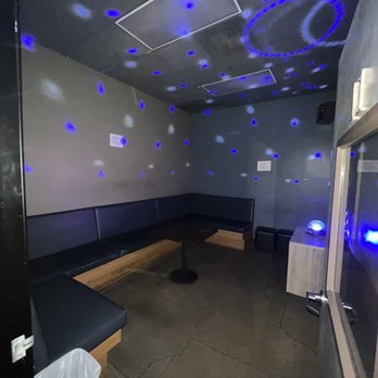 Max Karaoke Studio - a room with blue lights - Karaoke Near Me - Los Angeles, California