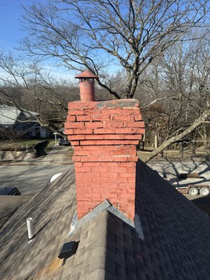 Chimney Rebuild - Full chimney rebuild completed after identifying structural and safety issues. The chimney was rebuilt using high-quality materials to ensure long-term safety, durability, and performance.
