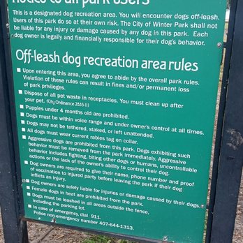 Lake Baldwin Park - The rules so your dog don't act the fool - Parks Near Me - Winter Park, Florida