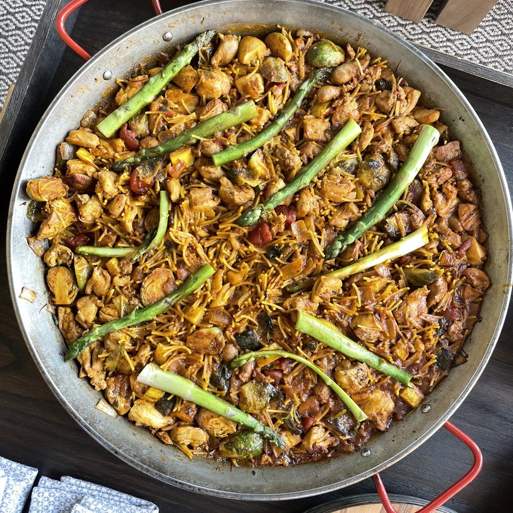 Chef Rodrigo - The pasta paella (Fideua) - Personal Chefs Near Me Chef Rodrigo - The pasta paella (Fideua) - Personal Chefs Near Me