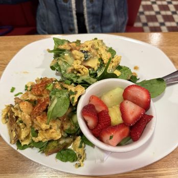 Silver Diner - Vegan Just Eggs Benedict - Diners Near Me - Rockville, Maryland