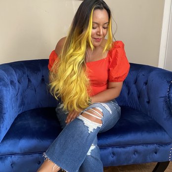 Solace & Sage - I asked for a bright yellow and Michelle delivered! - Hair Salons Near Me Solace & Sage - I asked for a bright yellow and Michelle delivered! - Hair Salons Near Me