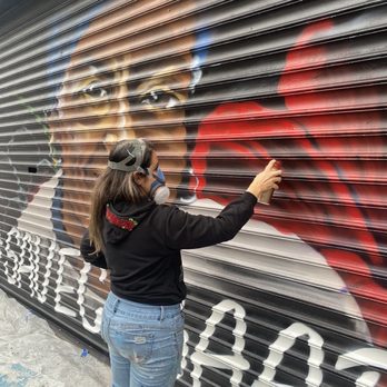 Casa Adela - A hand painted mural of Adela, founder of Casa Adela's - Latin American Near Me - New York, New York Casa Adela - A hand painted mural of Adela, founder of Casa Adela's - Latin American Near Me - New York, New York