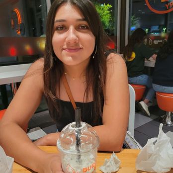 Burger Boy - Ruby having a oree shake - Burgers Near Me - San Antonio, Texas Burger Boy - Ruby having a oree shake - Burgers Near Me - San Antonio, Texas