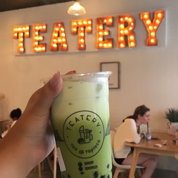 Teatery - Tea and Tapioca - Thai Green Milk Tea w/ Tapioca - Bubble Tea Near Me - Baton Rouge, Louisiana