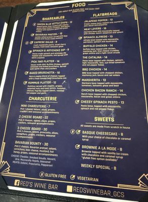 Menu photo 3 Red's Wine Bar Green Cove Springs, FL
