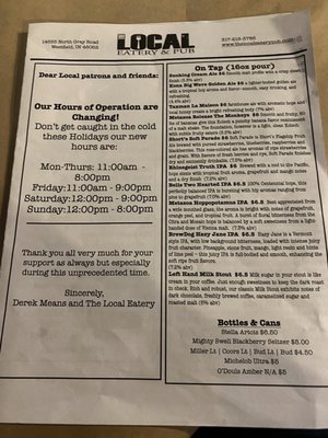 Menu photo 3 Local Eatery & Pub Westfield, IN Menu photo 3 Local Eatery & Pub Westfield, IN