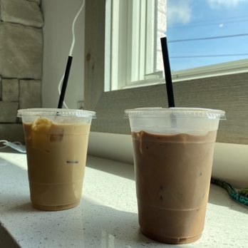 Mahalo Coffee Roasters - Iced mocha with honey and an iced latte with caramel. - Coffee Roasteries Near Me - Knoxville, Tennessee Mahalo Coffee Roasters - Iced mocha with honey and an iced latte with caramel. - Coffee Roasteries Near Me - Knoxville, Tennessee