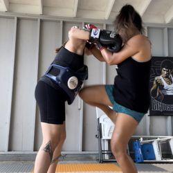 Muay Thai is a huge part of our Jeet Kune Do and self protection curriculum. Train with us in private lessons or classes!