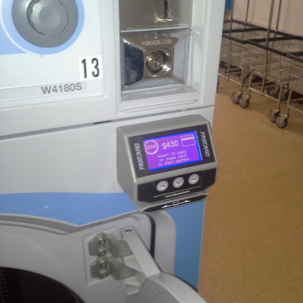 Main Street Laundry - The newest addition! A 4-load machine with a credit card reader! I haven't used it yet but that's exciting. - Laundry Services Near Me - Longmont, Colorado