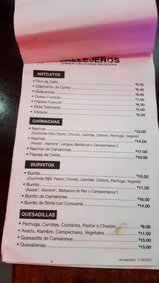 Menu photo 2 Callejeros San Juan, PR