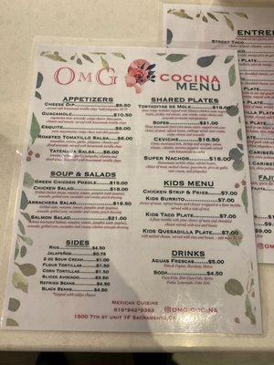 Menu photo 8 OMG Cocina Sacramento, CA