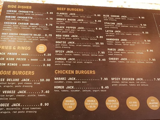 Menu photo 3 Jack Premium Burgers Antwerp, VAN