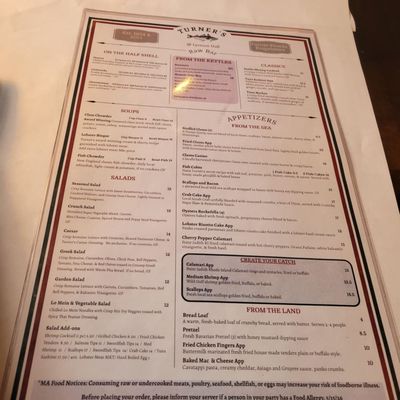 Menu photo 3 Turner's Seafood - Salem Salem, MA Menu photo 3 Turner's Seafood - Salem Salem, MA