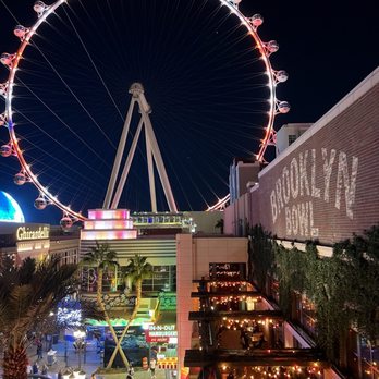 Brooklyn Bowl - Outdoor patio from club level - Bowling Near Me - Las Vegas, Nevada