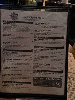 Menu photo 8 Bad Daddy's Burger Bar Raleigh, NC Menu photo 8 Bad Daddy's Burger Bar Raleigh, NC