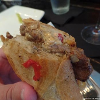 Balzem - Steak sandwich...small but satisfying. (this is only half) - Mediterranean Near Me - New York, New York Balzem - Steak sandwich...small but satisfying. (this is only half) - Mediterranean Near Me - New York, New York