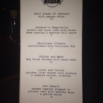 Bevy - Menu - Cocktail Bars Near Me - Honolulu, Hawaii