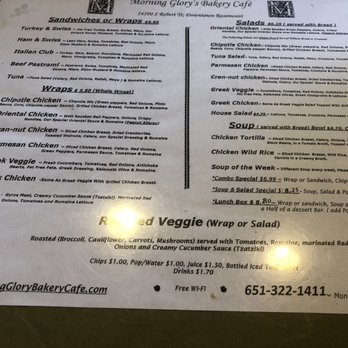 Morning Glory's Bakery Cafe - Menu - Bakeries Near Me - Rosemount, Minnesota Morning Glory's Bakery Cafe - Menu - Bakeries Near Me - Rosemount, Minnesota