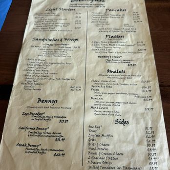 Huntley's Place - Badly water wrinkled and dried menu - Breakfast & Brunch Near Me - Virginia Beach, Virginia Huntley's Place - Badly water wrinkled and dried menu - Breakfast & Brunch Near Me - Virginia Beach, Virginia