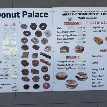 The Donut Palace - Donuts Near Me - Maryville, Tennessee The Donut Palace - Donuts Near Me - Maryville, Tennessee