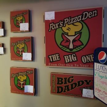 Fox's Pizza Den - Pizza Sizes - Pizza Near Me - Lafayette, Indiana