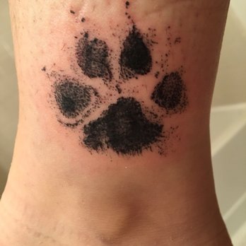 Wasteland Tattoos - The gorgeous paw print from my late pup that Dr. Z tattooed. - Tattoo Near Me Wasteland Tattoos - The gorgeous paw print from my late pup that Dr. Z tattooed. - Tattoo Near Me