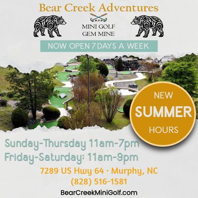BEAR CREEK ADVENTURES MINI GOLF & GEM MINE - Updated July 2026 - 36 ...