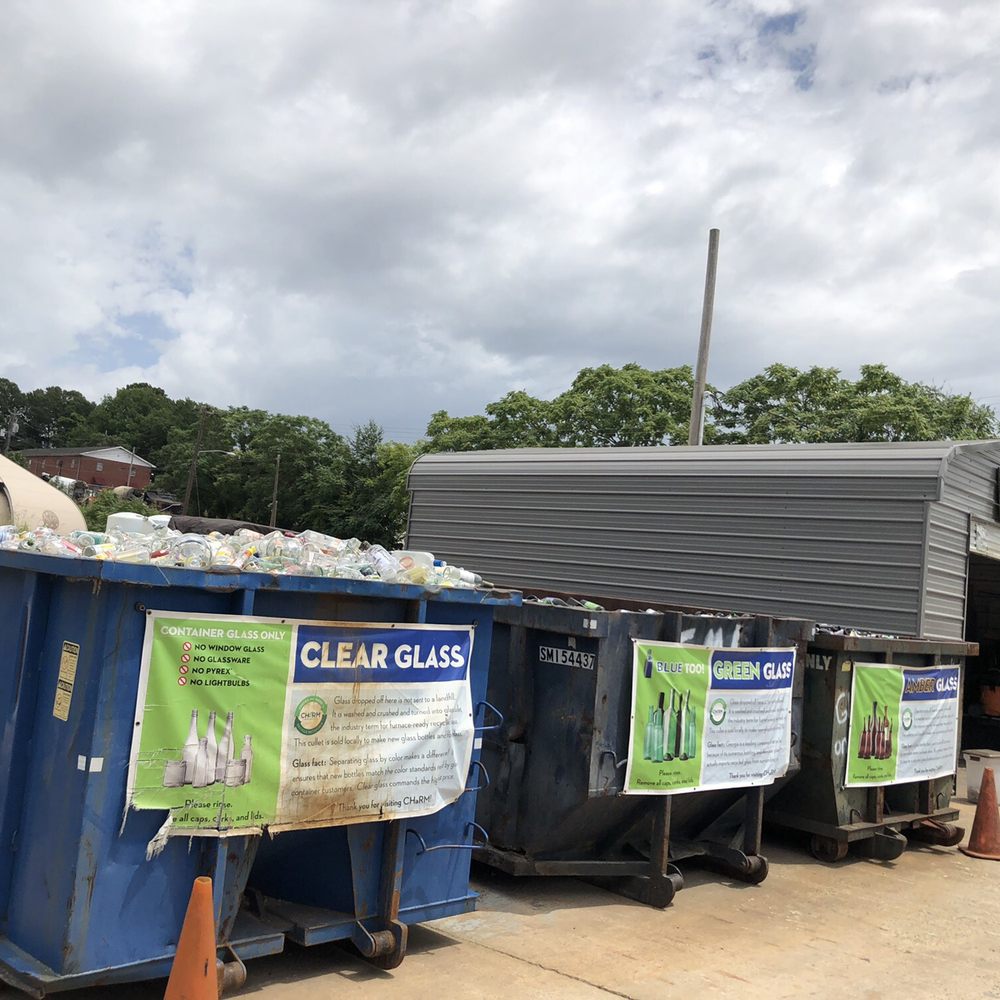 CHaRM - Glass sorting bins: clear, green/blue and amber. - Recycling Center Near Me - Atlanta, Georgia CHaRM - Glass sorting bins: clear, green/blue and amber. - Recycling Center Near Me - Atlanta, Georgia