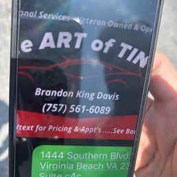 Tint recommendation Tint recommendation