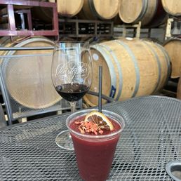 Red wine and slushie