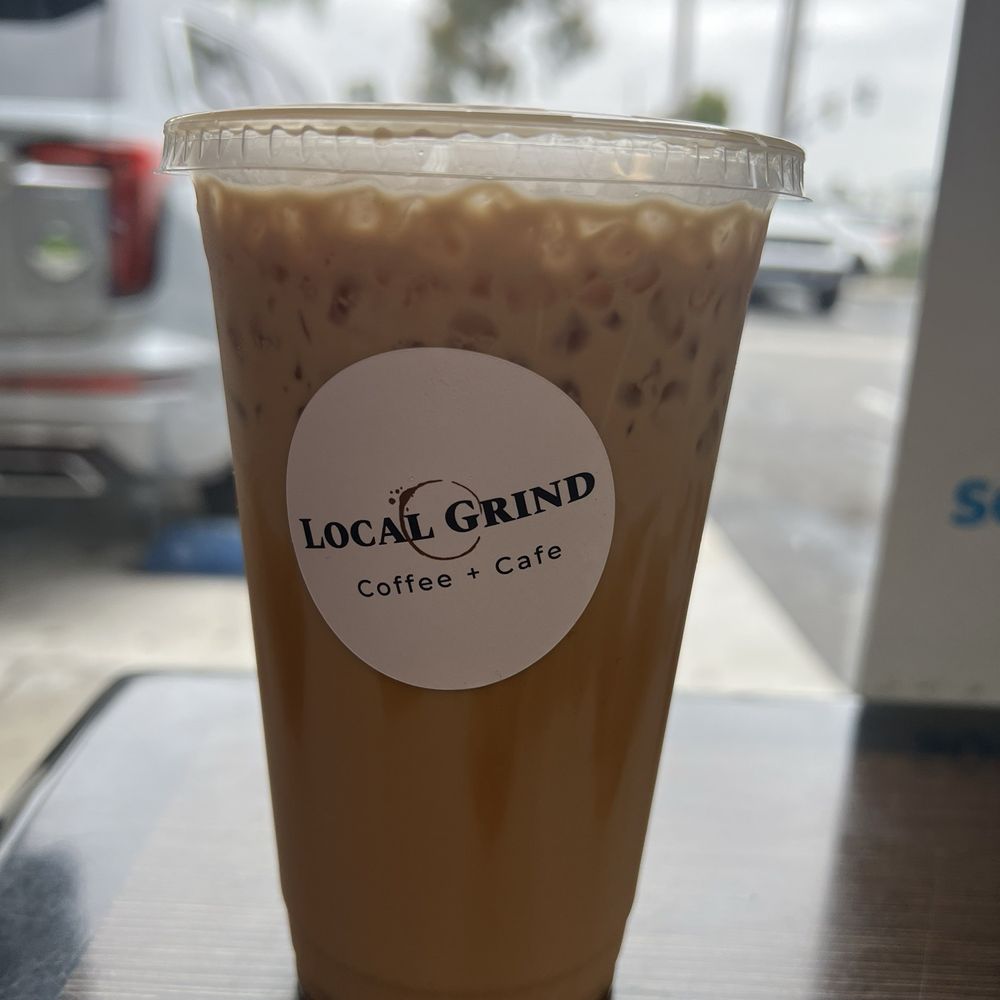 Local Grind Coffee + Cafe - Iced white mocha with caramel drizzle - Coffee & Tea Near Me - Los Alamitos, California Local Grind Coffee + Cafe - Iced white mocha with caramel drizzle - Coffee & Tea Near Me - Los Alamitos, California