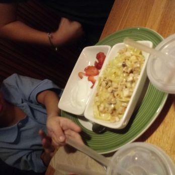 Applebee's Grill + Bar - Chicken Alfredo with strawberries and vanilla yogurt - Sports Bars Near Me - Lafayette, Indiana
