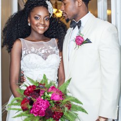 Kayla Belle Weddings & Events - Gorgeous couple at their elopement. Elopement designed by Kayla Belle Weddings & Events