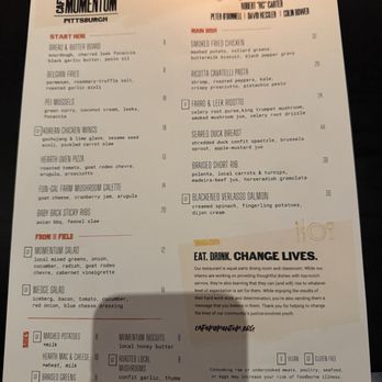 Café Momentum - Pittsburgh - Menu - Community Service/Non-Profit Near Me - Pittsburgh, Pennsylvania