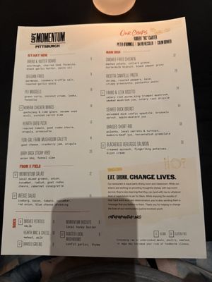 Menu photo 7 Café Momentum - Pittsburgh Pittsburgh, PA