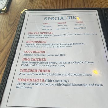 Chi-Pie  - Menu - Pizza Near Me - Simpsonville, Kentucky