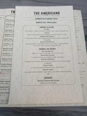 Menu photo 1 The Americano Stamford, CT Menu photo 1 The Americano Stamford, CT