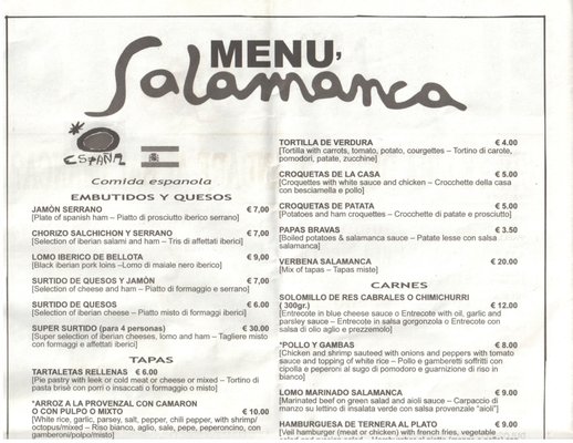 Menu photo 1 Salamanca Florence, FI