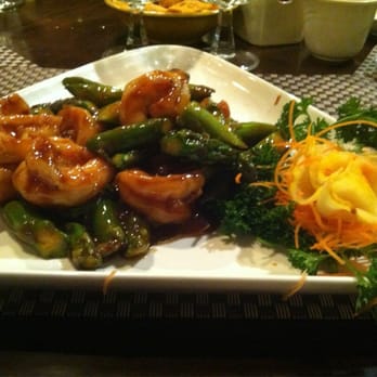 Hunan Spring Chinese - Prawns in Garlic Sauce w/ Asparagus - Chinese Near Me - Springfield, New Jersey