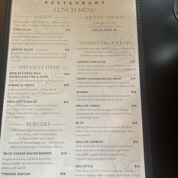 Garden View Restaurant - Menu - New American Near Me - Silverton, Oregon Garden View Restaurant - Menu - New American Near Me - Silverton, Oregon