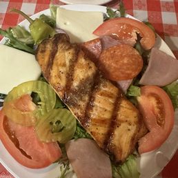 Large Antipasto Salad with Salmon Large Antipasto Salad with Salmon