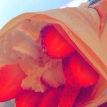 Sweet Indulgence - Strawberry crepe. Barely any strawberries and huge chunk of ice cream. Crepe was dry. - Desserts Near Me - Millbrae, California Sweet Indulgence - Strawberry crepe. Barely any strawberries and huge chunk of ice cream. Crepe was dry. - Desserts Near Me - Millbrae, California