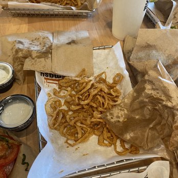 Smashburger - Greasy HAYSTACK ONIONS - Burgers Near Me - Sugar Land, Texas Smashburger - Greasy HAYSTACK ONIONS - Burgers Near Me - Sugar Land, Texas