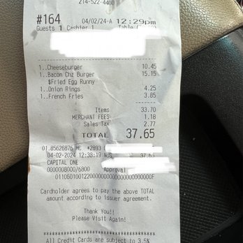 Maple and Motor - Receipt for order - Burgers Near Me - Dallas, Texas Maple and Motor - Receipt for order - Burgers Near Me - Dallas, Texas