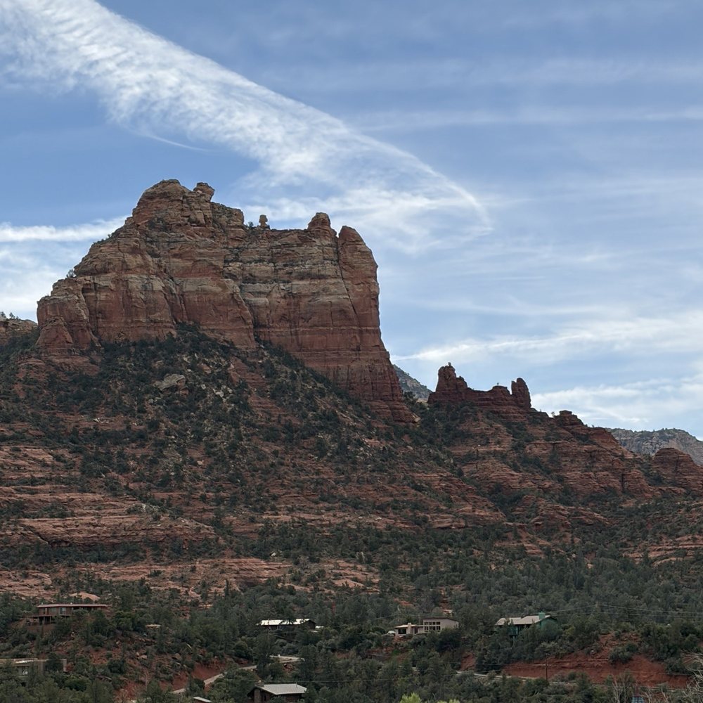 View from the patio, Snoopy Rock on the lower right...can you see him?