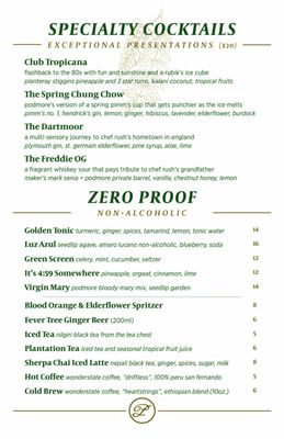 Menu photo 2 Podmore Honolulu, HI Menu photo 2 Podmore Honolulu, HI