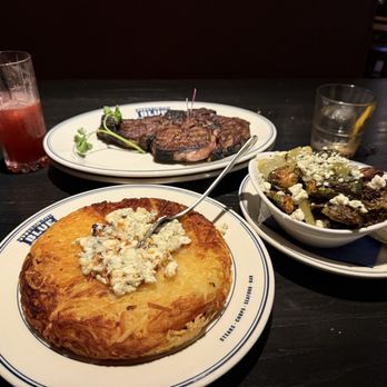 Pittsburgh Blue - Cowboy Ribeye Steak house Hashbrowns- Blue Style Brussel Buffalo Brussels Sprouts sadly steak is not Pittsburgh style - Steakhouses Near Me - Rochester, Minnesota Pittsburgh Blue - Cowboy Ribeye Steak house Hashbrowns- Blue Style Brussel Buffalo Brussels Sprouts sadly steak is not Pittsburgh style - Steakhouses Near Me - Rochester, Minnesota