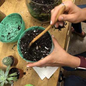 Ephemera Terrariums - Mixing the soil myself! - Gift Shops Near Me - Fort Worth, Texas Ephemera Terrariums - Mixing the soil myself! - Gift Shops Near Me - Fort Worth, Texas