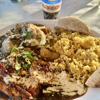 Oasis Restaurant & Catering - Spicy Honey Glazed Wild Salmon - Moroccan Near Me - Pismo Beach, California